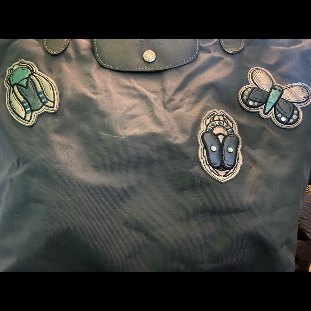 LONGCHAMP PLANETE LIMITED MADE IN FRANCE BUTTERFLY Tote CHIC FLAW COTTAGECORE - Picture 14 of 16